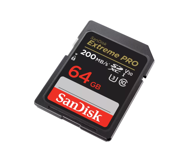 Sandisk 64GB SDXC Extreme PRO 200MB/s A2 C10 V30 UHS-I U3 - 1058642 - zdjęcie 2